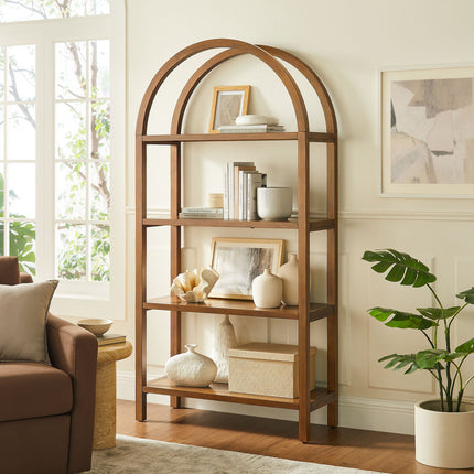 Modway EEI-7318 Vexley 72 Inch Large Arched Bookshelf Modway