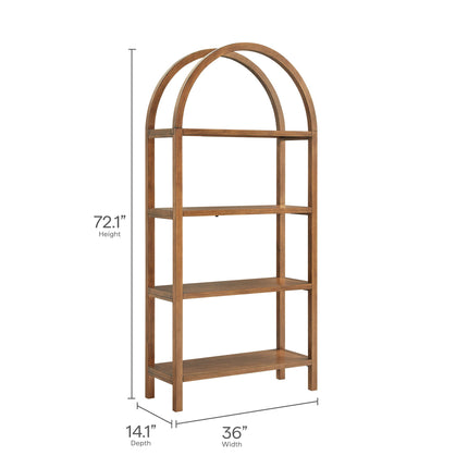 Modway EEI-7318 Vexley 72 Inch Large Arched Bookshelf Modway