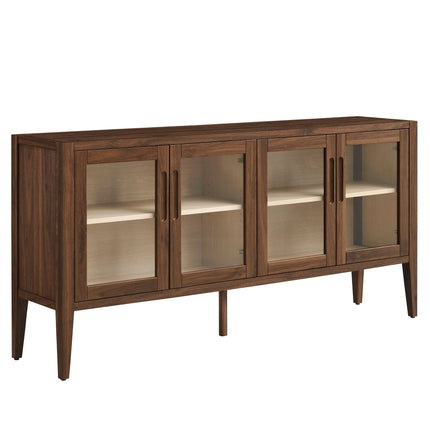 Modway EEI-7319 Nell 72" Glass Door Sideboard Storage Display Cabinet Modway