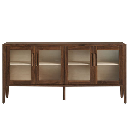 Modway EEI-7319 Nell 72" Glass Door Sideboard Storage Display Cabinet Modway