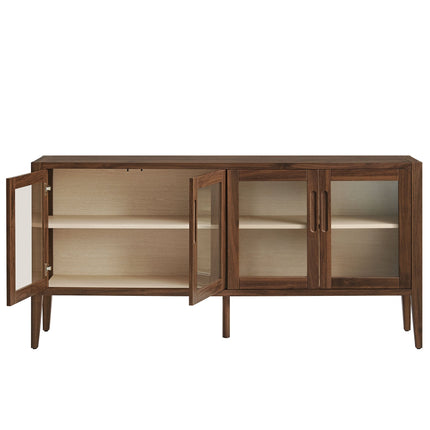 Modway EEI-7319 Nell 72" Glass Door Sideboard Storage Display Cabinet Modway