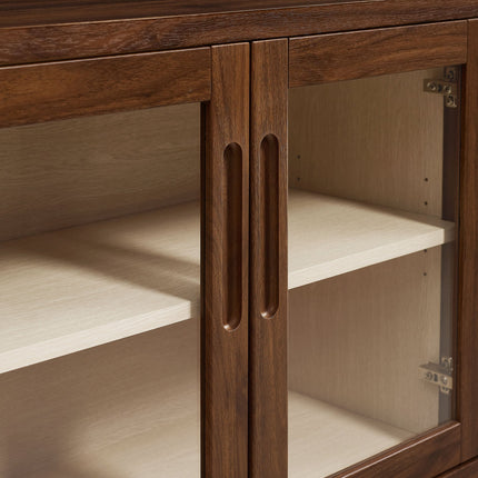 Modway EEI-7319 Nell 72" Glass Door Sideboard Storage Display Cabinet Modway
