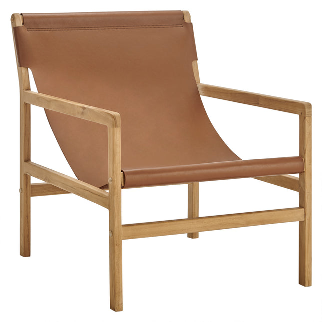 Modway EEI-7324 Sonora Leather Sling Chair - Plaza Home Decor