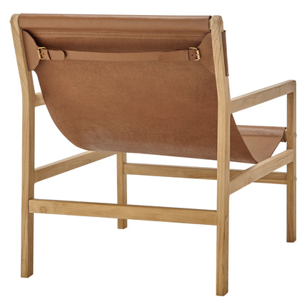 Modway EEI-7324 Sonora Leather Sling Chair - Plaza Home Decor