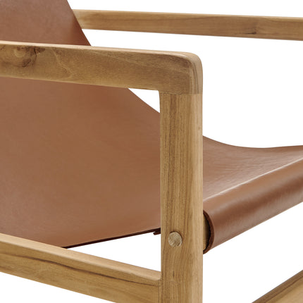 Modway EEI-7324 Sonora Leather Sling Chair - Plaza Home Decor