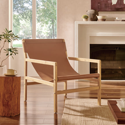 Modway EEI-7324 Sonora Leather Sling Chair - Plaza Home Decor