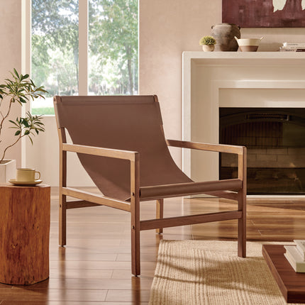 Modway EEI-7324 Sonora Leather Sling Chair - Plaza Home Decor