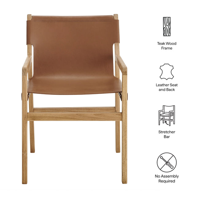 Modway EEI-7325 Sonora Leather Dining Chair - Plaza Home Decor
