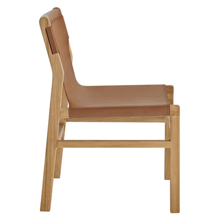 Modway EEI-7326 Sonora Leather Dining Side Chair - Plaza Home Decor