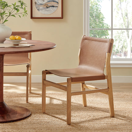 Modway EEI-7326 Sonora Leather Dining Side Chair - Plaza Home Decor