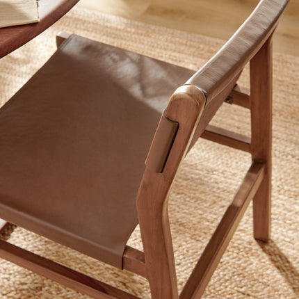 Modway EEI-7326 Sonora Leather Dining Side Chair - Plaza Home Decor