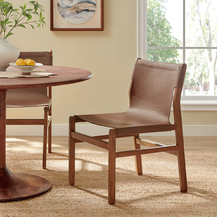 Modway EEI-7326 Sonora Leather Dining Side Chair - Plaza Home Decor