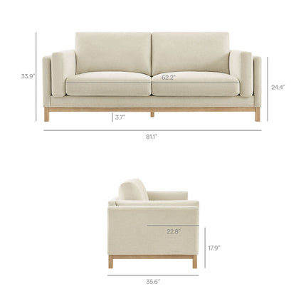 Modway EEI-7327 Roscoe 81 inch Fabric Sofa Modway