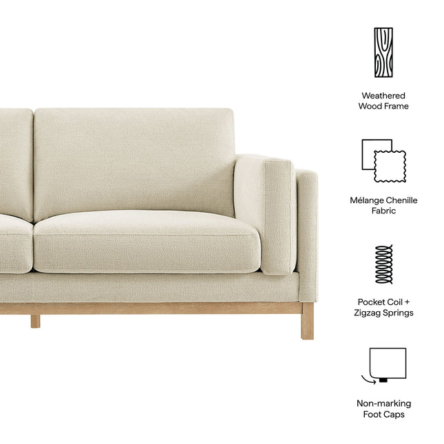 Modway EEI-7327 Roscoe 81 inch Fabric Sofa Modway
