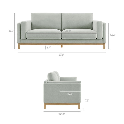 Modway EEI-7327 Roscoe 81 inch Fabric Sofa Modway