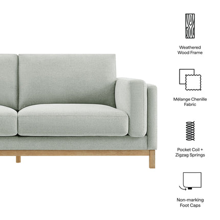 Modway EEI-7327 Roscoe 81 inch Fabric Sofa Modway