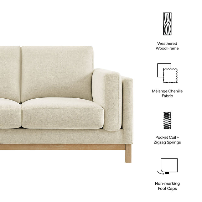 Modway EEI-7328 Roscoe 63 inch Fabric Loveseat Modway