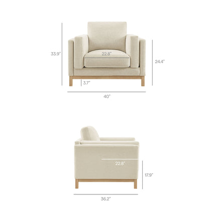 Modway EEI-7329 Roscoe Fabric Armchair Modway