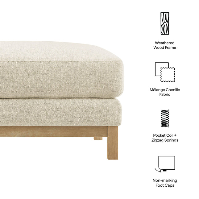 Modway EEI-7330 Roscoe Fabric Ottoman Modway
