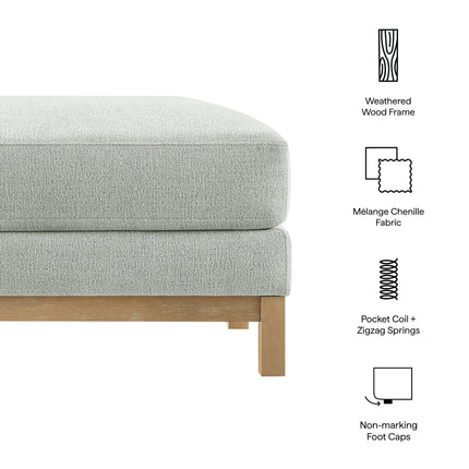 Modway EEI-7330 Roscoe Fabric Ottoman Modway