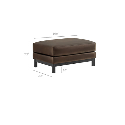 Modway EEI-7338 Roscoe Vegan Leather Ottoman Modway