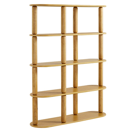 Modway EEI-7347 Arcus 4-Tier Oval Wood Bookshelf Modway