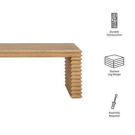 Modway EEI-7348 Canto Rectangular Stacked Design Coffee Table Modway