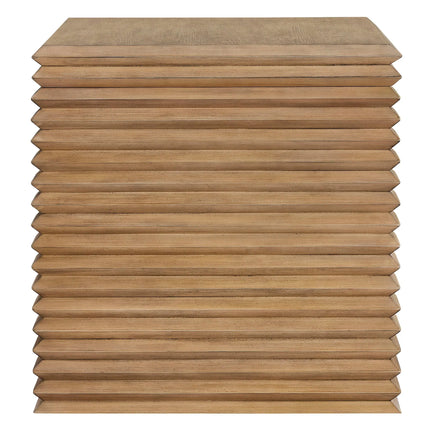 Modway Canto Square 24" Stacked Design End Table in Weathered Oak EEI-7349-WOA Modway