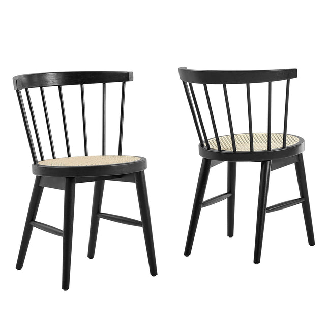 Modway EEI-7350 Lykke Curved Spindle Back Dining Chairs Set of 2 Modway