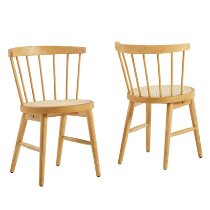 Modway EEI-7350 Lykke Curved Spindle Back Dining Chairs Set of 2 Modway