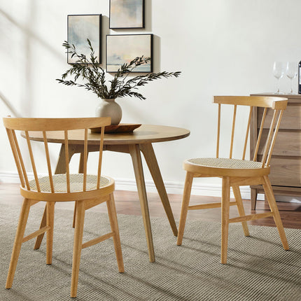 Modway EEI-7350 Lykke Curved Spindle Back Dining Chairs Set of 2 Modway