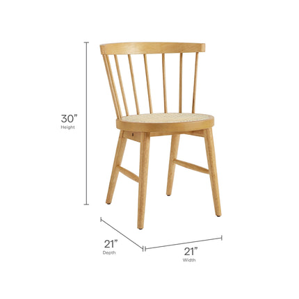 Modway EEI-7350 Lykke Curved Spindle Back Dining Chairs Set of 2 Modway