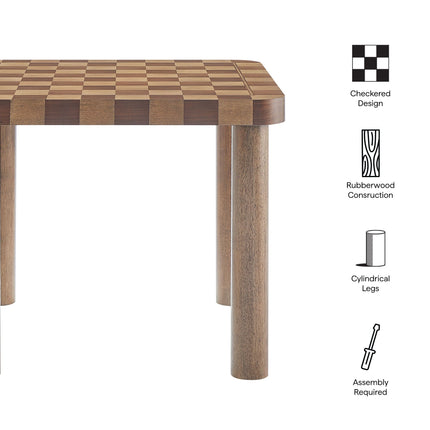 Modway EEI-7351 Oscar 36 Inch Square Checkered Dining Table Modway