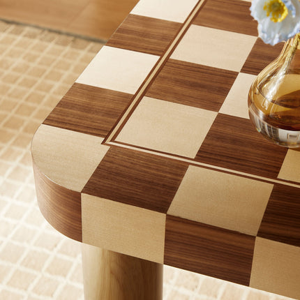 Modway EEI-7351 Oscar 36 Inch Square Checkered Dining Table Modway