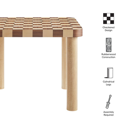 Modway EEI-7351 Oscar 36 Inch Square Checkered Dining Table Modway