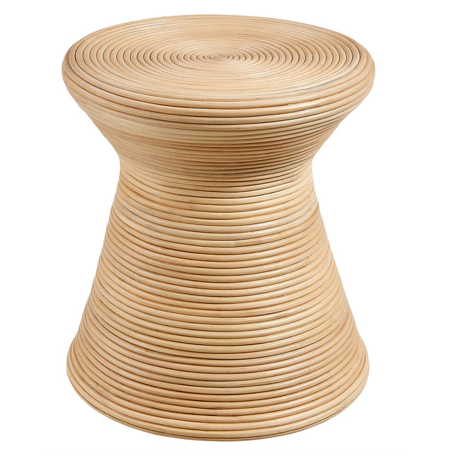 Modway EEI-7360 Tavi Hourglass Natural Rattan Round Side Table - Plaza Home Decor