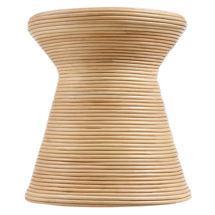 Modway EEI-7360 Tavi Hourglass Natural Rattan Round Side Table - Plaza Home Decor