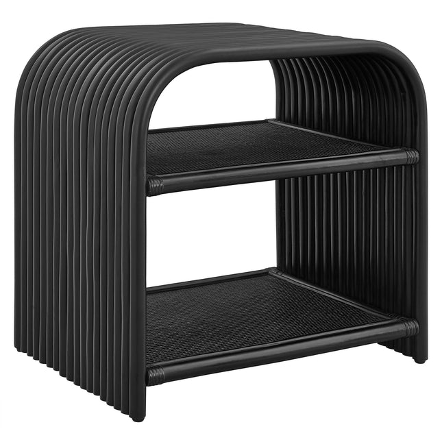 Modway EEI-7361 Eve Curved Natural Rattan Side Table Modway