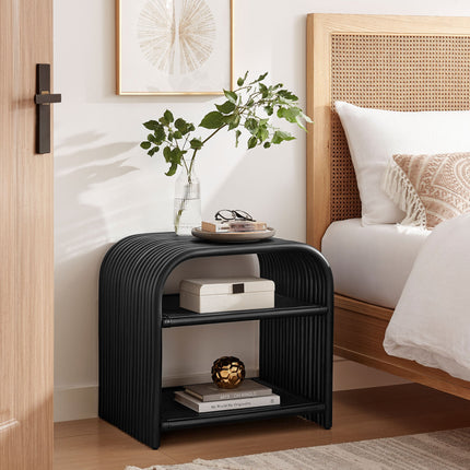 Modway EEI-7361 Eve Curved Natural Rattan Side Table Modway