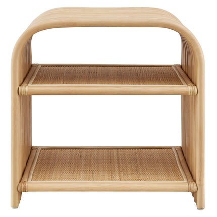 Modway EEI-7361 Eve Curved Natural Rattan Side Table Modway