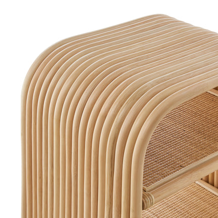 Modway EEI-7361 Eve Curved Natural Rattan Side Table Modway