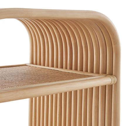 Modway EEI-7361 Eve Curved Natural Rattan Side Table Modway