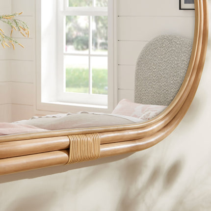 Modway EEI-7364 Corsica Oval Rattan Wall Mirror Modway
