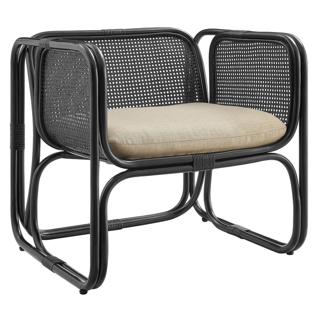 Modway EEI-7365 Ellis Natural Rattan Accent Armchair Modway