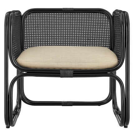Modway EEI-7365 Ellis Natural Rattan Accent Armchair Modway