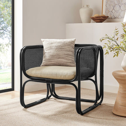 Modway EEI-7365 Ellis Natural Rattan Accent Armchair Modway