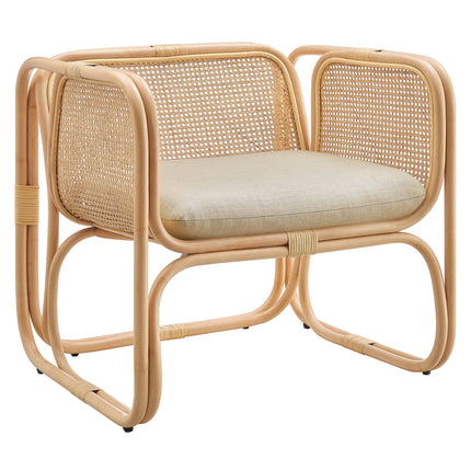 Modway EEI-7365 Ellis Natural Rattan Accent Armchair Modway