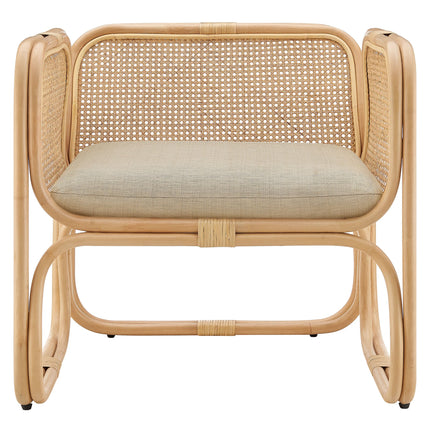 Modway EEI-7365 Ellis Natural Rattan Accent Armchair Modway