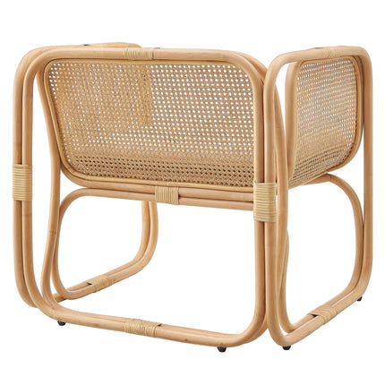 Modway EEI-7365 Ellis Natural Rattan Accent Armchair Modway