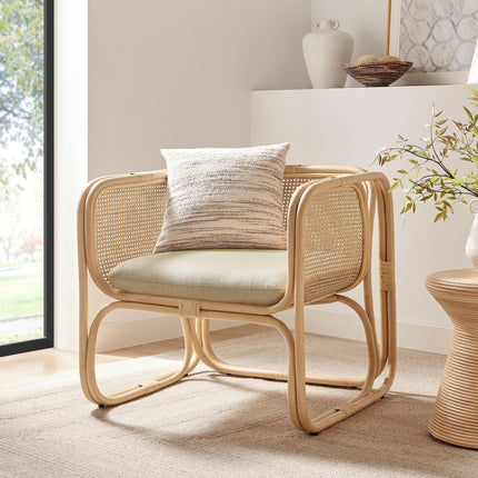 Modway EEI-7365 Ellis Natural Rattan Accent Armchair Modway